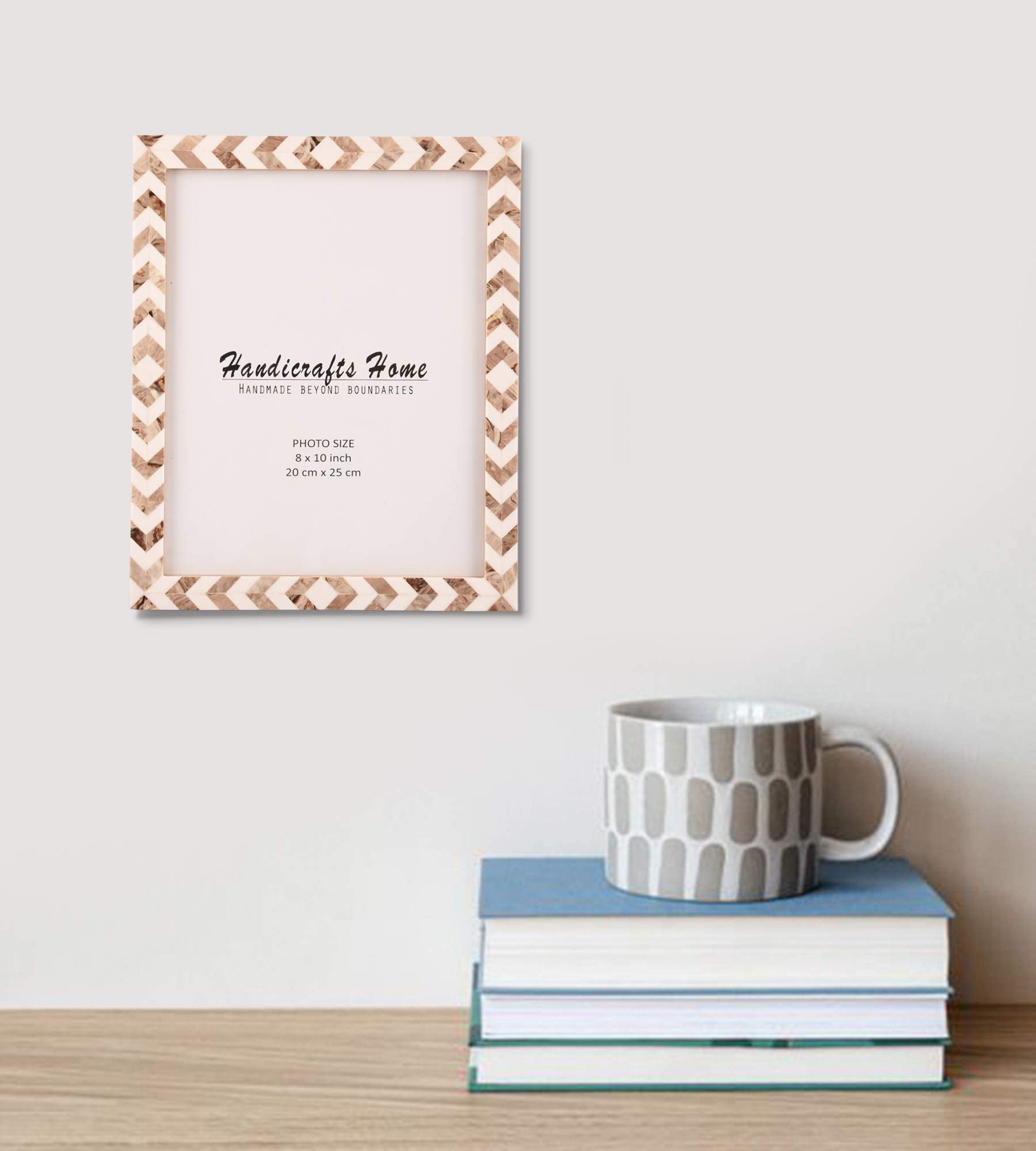 Handicrafts Home 8x10 Picture Frames Pack of 2 - Lisbon Collection Handcrafted Photo Frames, Perfect for Wall & Tabletop Display